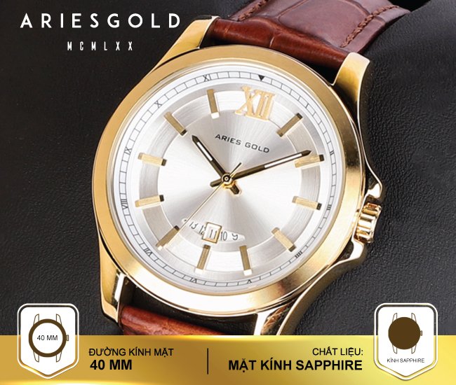 ng h nam Aries Gold AG G1013Z G S L Size m t 40 mm